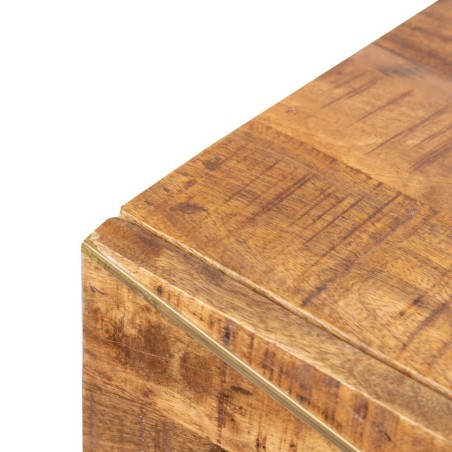 consola madera mango-metal 100x35x90 cm