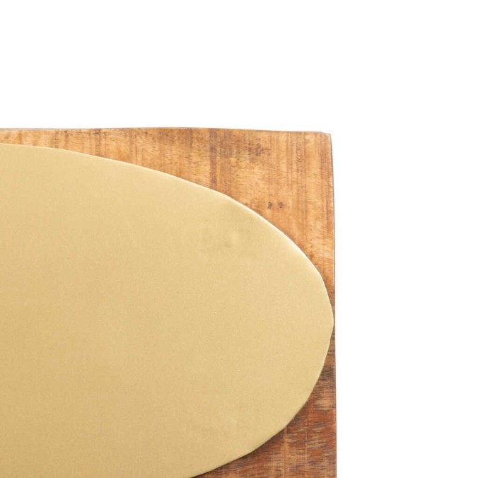 consola madera mango-metal 100x35x90 cm