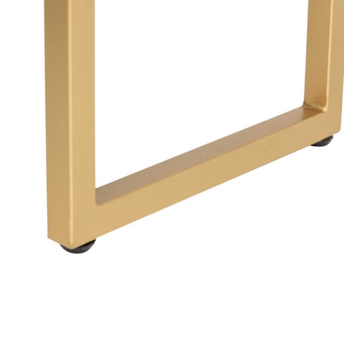 consola madera mango-metal 100x35x90 cm