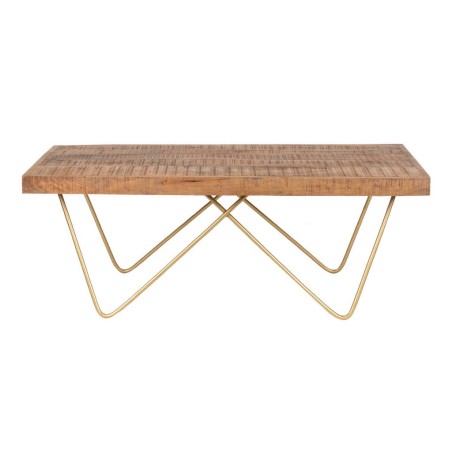 mesa centro madera mango-metal 110x60x40 cm
