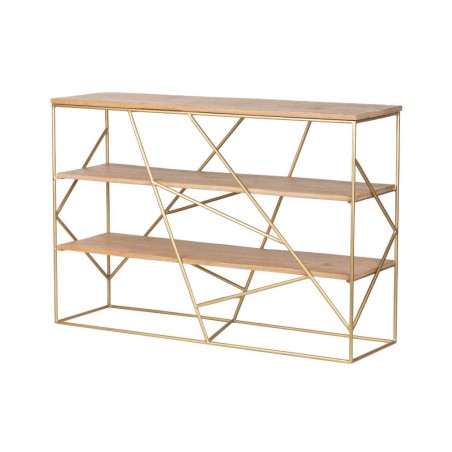 consola madera mango-metal 120x35x80 cm