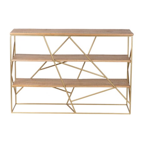 consola madera mango-metal 120x35x80 cm