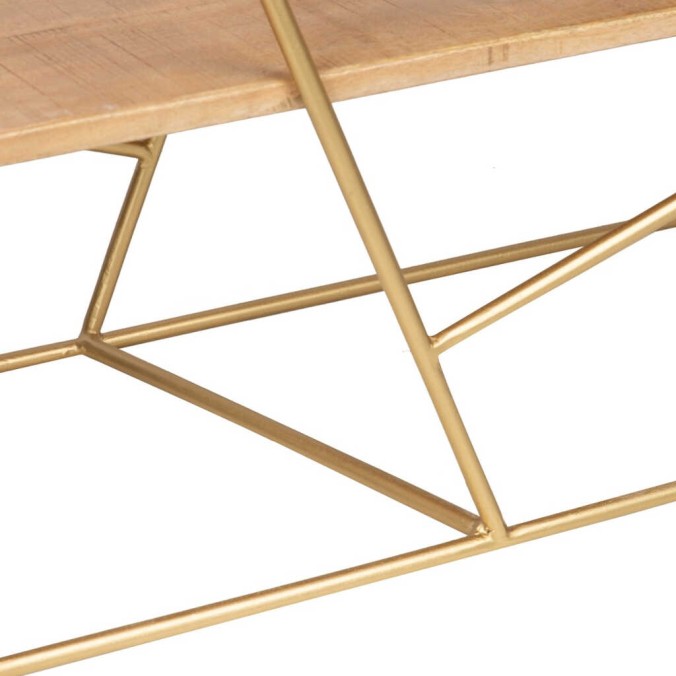 consola madera mango-metal 120x35x80 cm