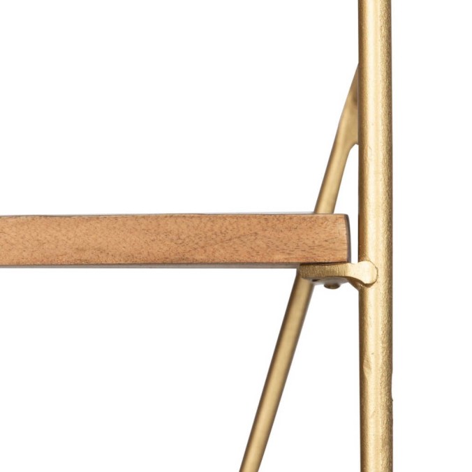 estanteria madera mango-metal 90x35x180 cm