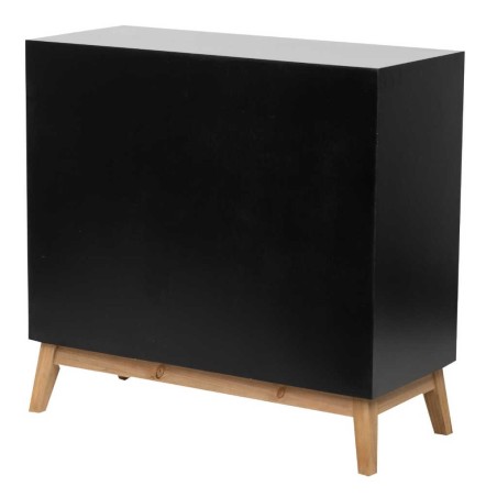 comoda madera talla 3 cajones 80x34x76 cm