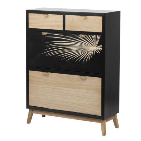 zapatero madera talla 85x30x110 cm