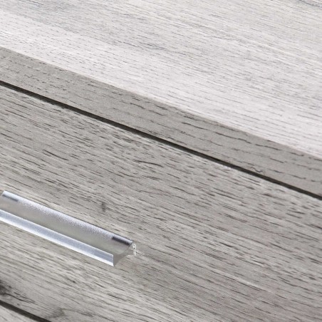 mesa centro inox. mdf 120x60x45 cm