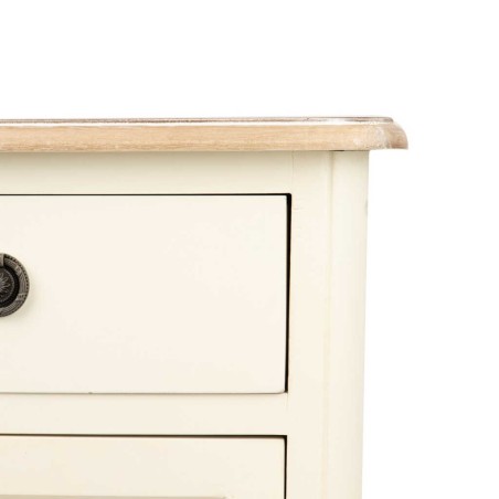 aparador paulownia-mdf blanco-natural 120x39x90 cm