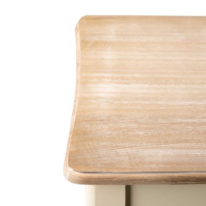 mesa comedor paulownia blanco-natural 160x80x80 cm