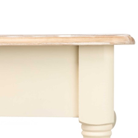 mesa comedor paulownia blanco-natural 160x80x80 cm