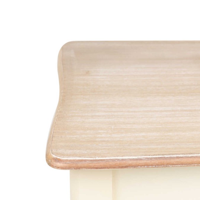 mesa centro paulownia blanco-natural 119x60x50 cm mesa centro paulownia blanco-natural 119x60x50 cm