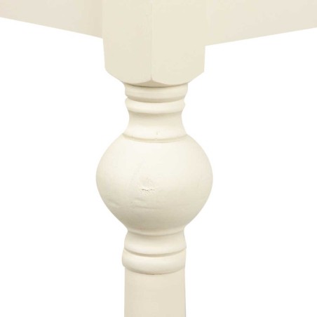 consola paulownia-mdf blanco-natural 90x40x80 cm