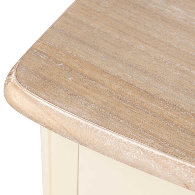 mesita paulownis-mdf blanco-natural 47x34x64 cm