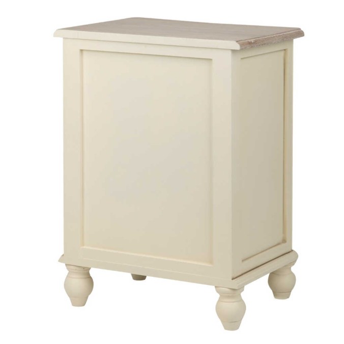 mesita paulownis-mdf blanco-natural 47x34x64 cm