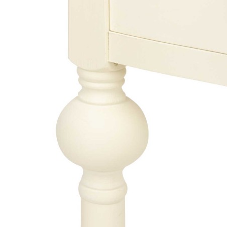 mesita paulownia-mdf blanco-natural 40x34x68 cm