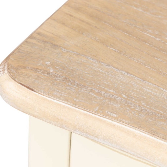 mesita paulownia-mdf blanco-natural 40x34x68 cm