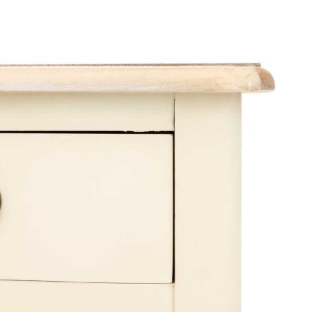 mesita paulownia-mdf blanco-natural 40x34x68 cm