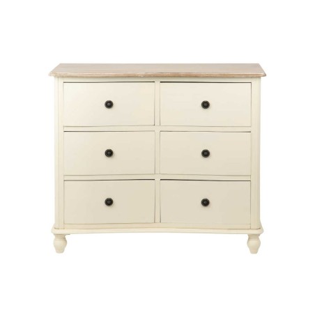 comoda paulownia-mdf blanco-natural 99x40x85 cm