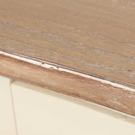 comoda paulownia-mdf blanco-natural 99x40x85 cm