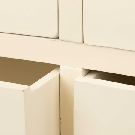 comoda paulownia-mdf blanco-natural 99x40x85 cm