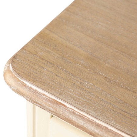 comoda paulownia-mdf blanco-natural 99x40x85 cm