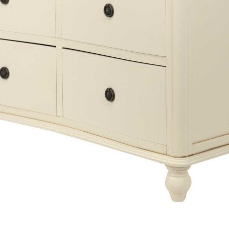 comoda paulownia-mdf blanco-natural 99x40x85 cm