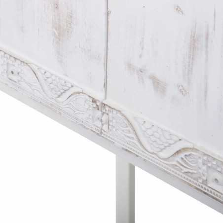 cabinet metal y madera tallado 85x38x175 cm