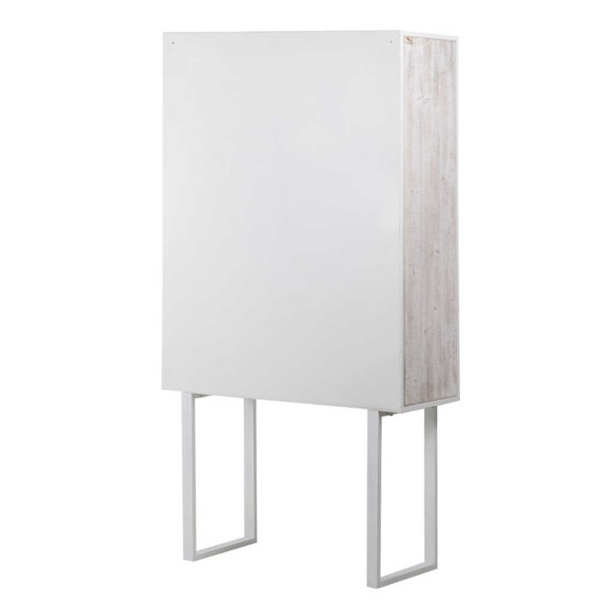 cabinet metal y madera tallado 85x38x175 cm