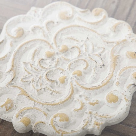 set 2 mesas metal-madera talla 47x47x50-42x42x45cm