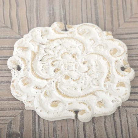 set 2 mesas metal-madera talla 47x47x50-42x42x45cm