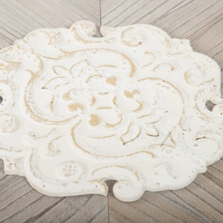 set 2 mesas metal-madera talla 80x80x50-70x70x40cm