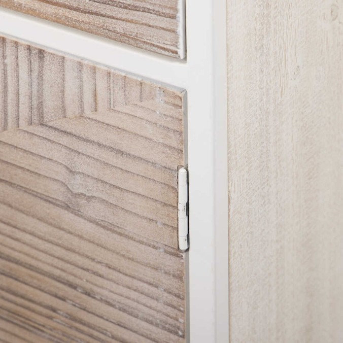 librero metal y madera tallada 84x35x200 cm