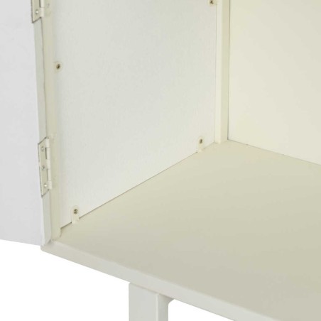 aparador metal y madera tallada 120x35x90 cm