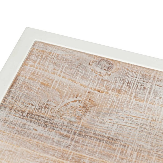 aparador metal y madera tallada 120x35x80 cm