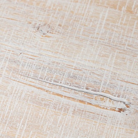 consola metal y madera tallada 120x35x80 cm