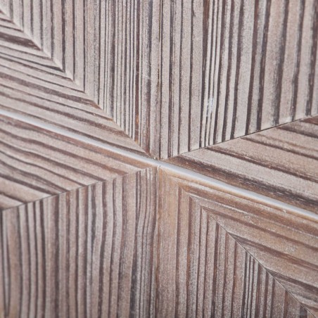 comoda metal y madera tallada 80x35x80 cm