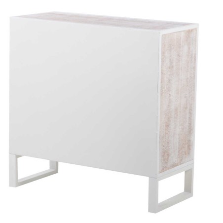 comoda metal y madera tallada 80x35x80 cm