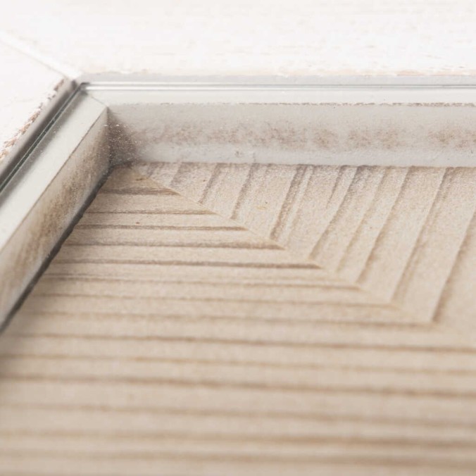 mesa comedor metal y madera tallada 190x90x78 cm