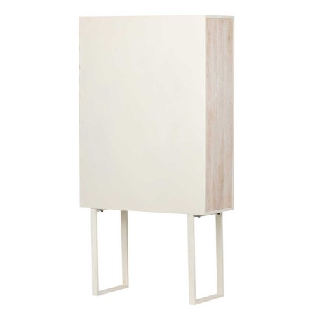 cabinet metal y madera tallada 85x38x175 cm