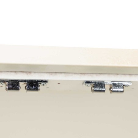 cabinet metal y madera tallada 85x38x175 cm