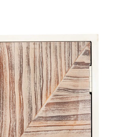 cabinet metal y madera tallada 85x38x175 cm