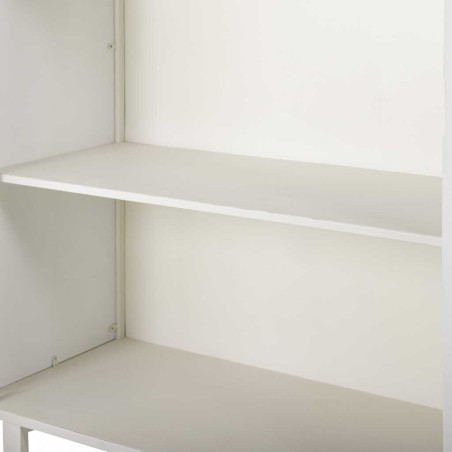 cabinet metal y madera tallada 85x38x175 cm