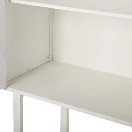 cabinet metal y madera tallada 85x38x175 cm