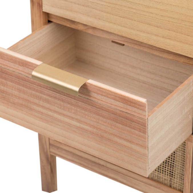 comoda madera natural 3 cj. 40x30x62,5 cm