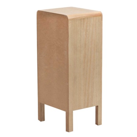 mesita madera natural 3 cj. 30x24x66 cm
