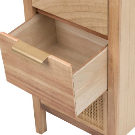 mesita madera natural 3 cj. 30x24x66 cm