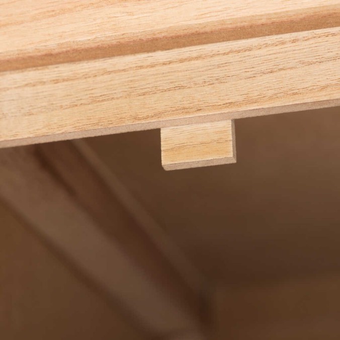 comoda madera natural 3 cj. 80x40x82 cm