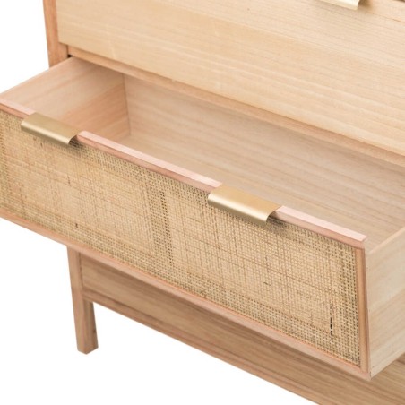 comoda madera natural 3 cj. 80x40x82 cm