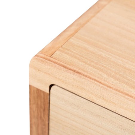 comoda madera natural 3 cj. 80x40x82 cm