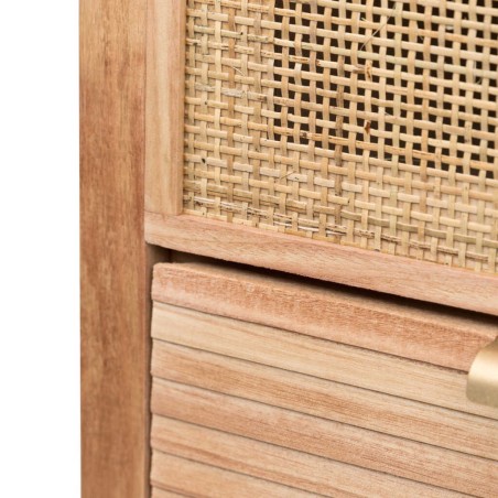 comoda madera natural 3 cj. 80x40x82 cm